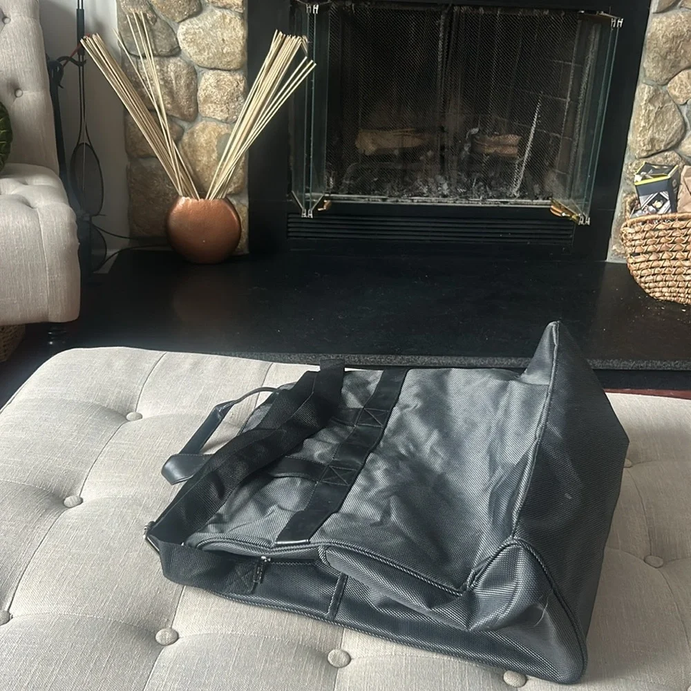 Giorgio Armani Grey Black Perfumes Duffle Travel Bag